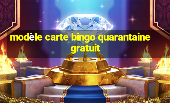 modèle carte bingo quarantaine gratuit