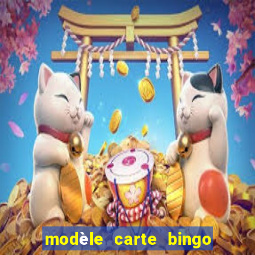 modèle carte bingo quarantaine gratuit