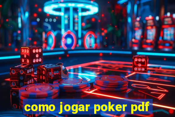 como jogar poker pdf