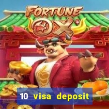 10 visa deposit casinos australia