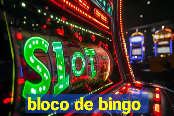 bloco de bingo