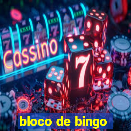 bloco de bingo