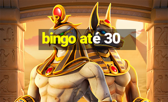 bingo até 30