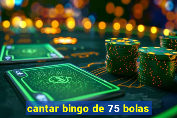 cantar bingo de 75 bolas