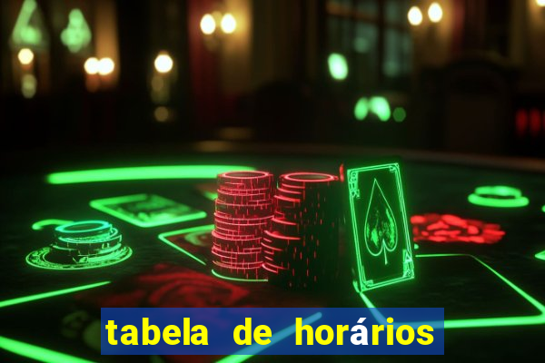 tabela de horários fortune tiger