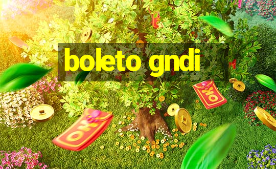 boleto gndi