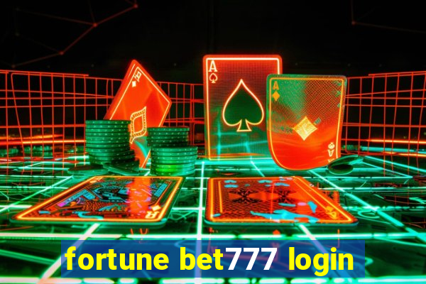 fortune bet777 login