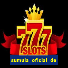 sumula oficial de futebol 7 society excel