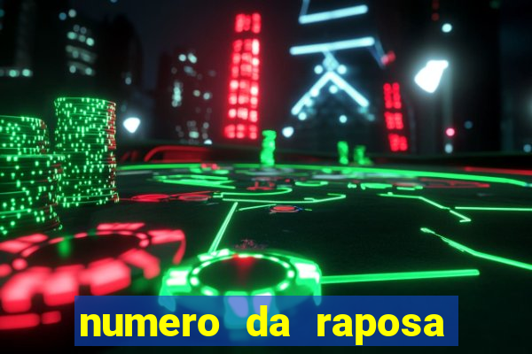 numero da raposa jogo do bicho