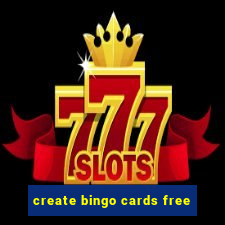 create bingo cards free