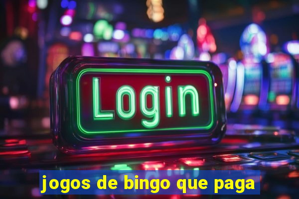 jogos de bingo que paga