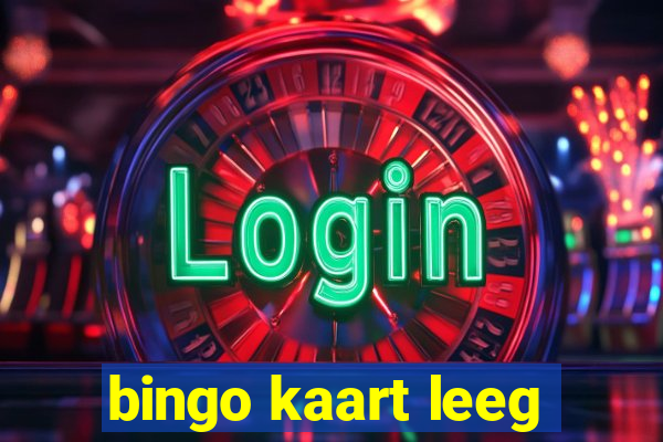 bingo kaart leeg