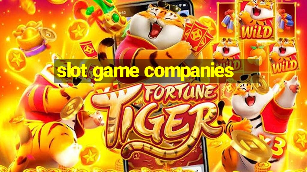 slot game companies