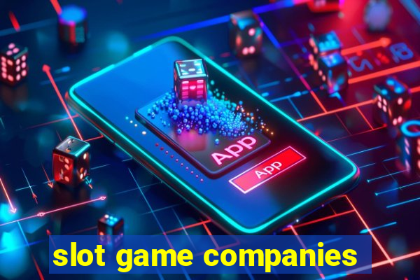 slot game companies