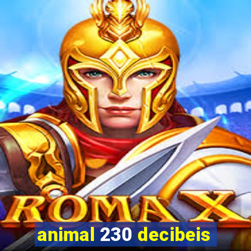 animal 230 decibeis