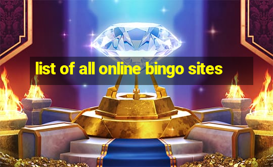 list of all online bingo sites