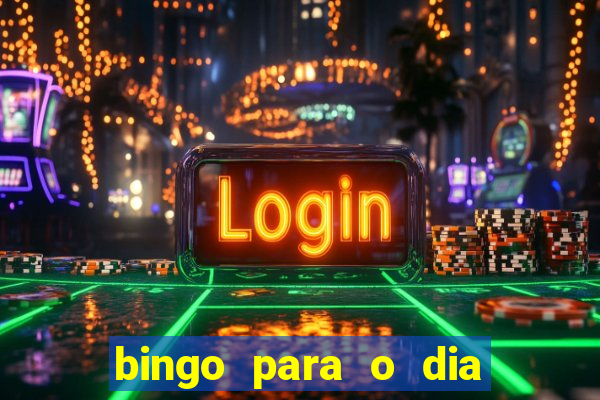 bingo para o dia do estudante