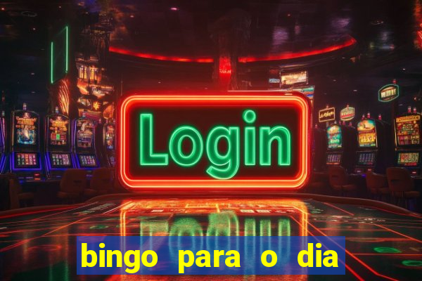 bingo para o dia do estudante