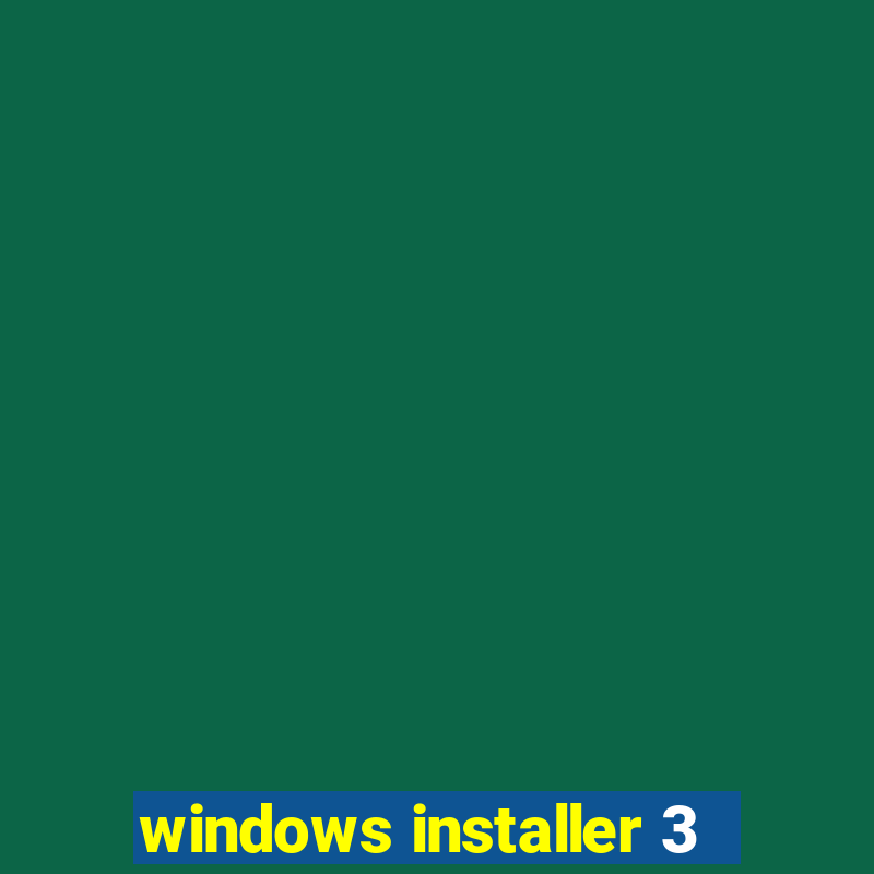 windows installer 3