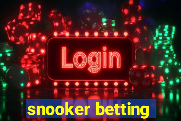 snooker betting