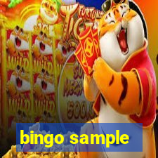 bingo sample