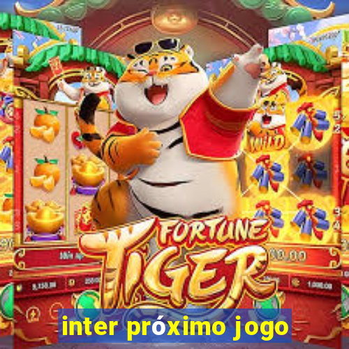 inter próximo jogo