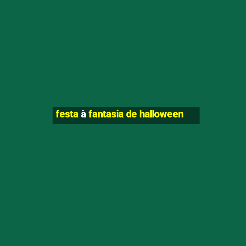 festa à fantasia de halloween