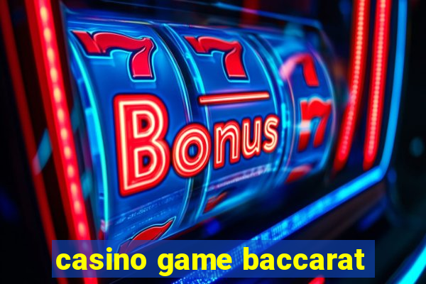 casino game baccarat