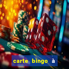 carte bingo à imprimer gratuit