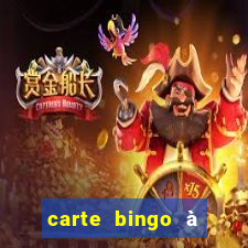 carte bingo à imprimer gratuit