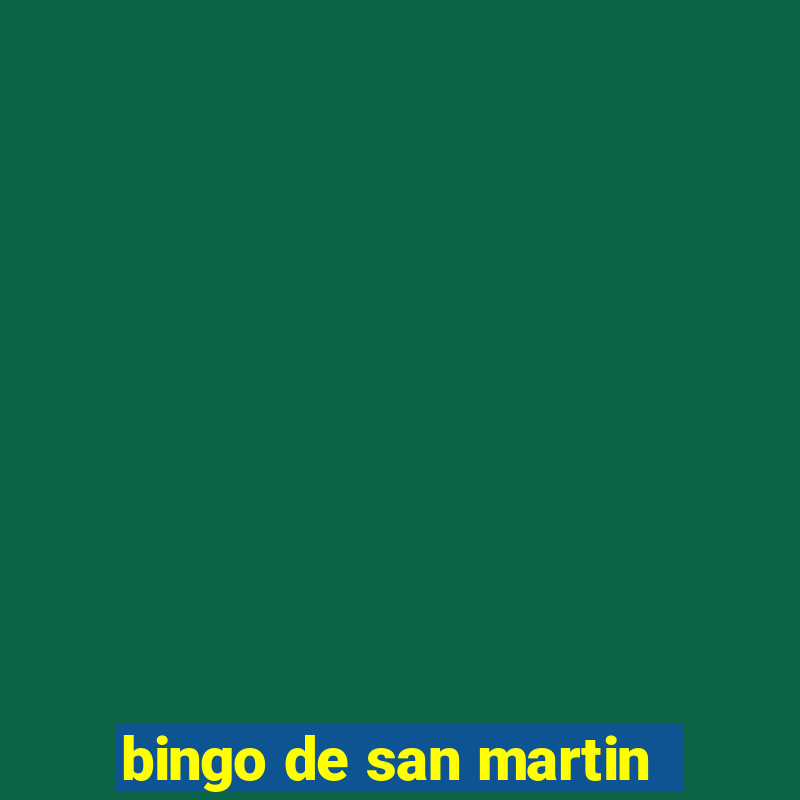 bingo de san martin