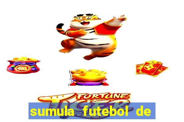 sumula futebol de campo word