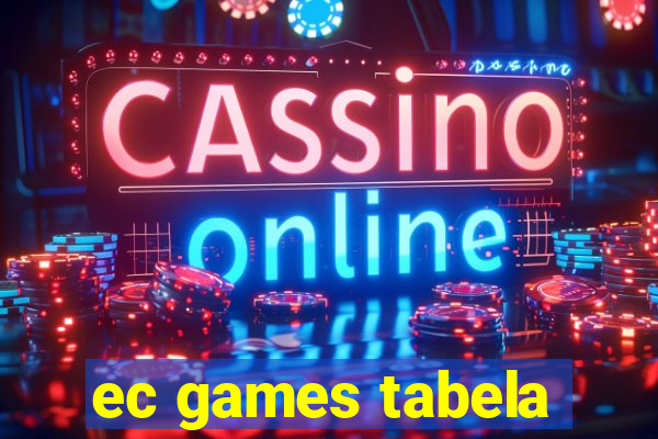 ec games tabela