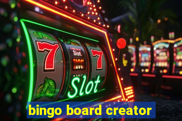 bingo board creator