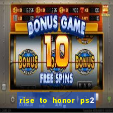 rise to honor ps2 iso pt br