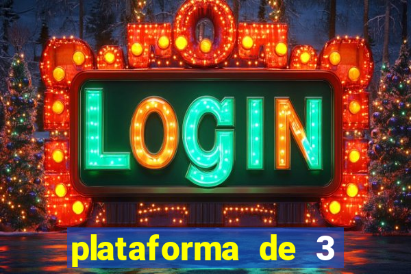 plataforma de 3 reais jogo