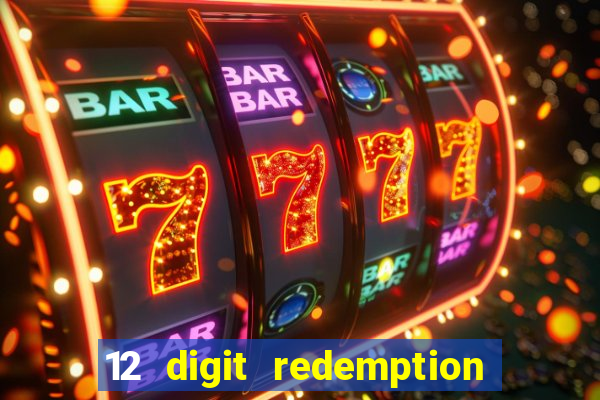 12 digit redemption code for golden hearts casino