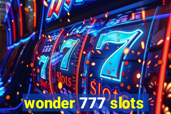 wonder 777 slots