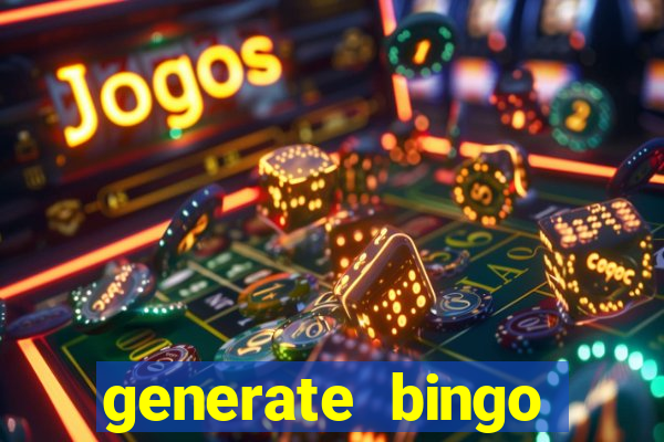 generate bingo cards with pictures