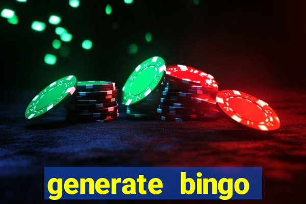 generate bingo cards with pictures