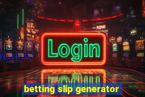 betting slip generator