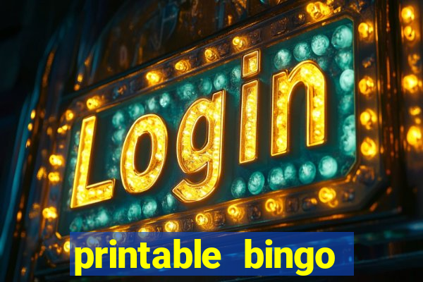 printable bingo card generator