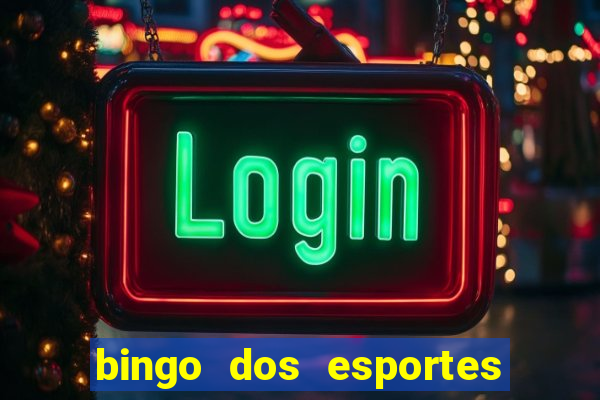 bingo dos esportes para imprimir