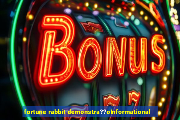 fortune rabbit demonstra??oInformational