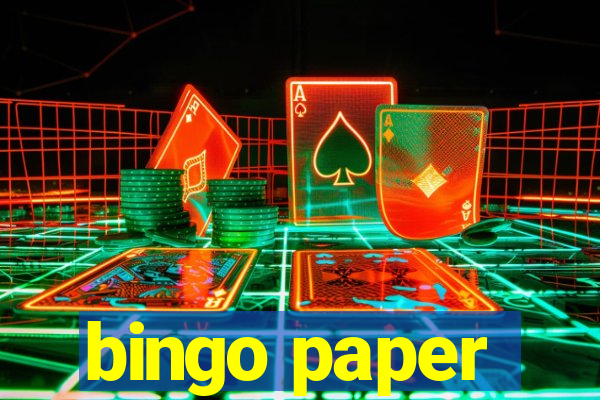 bingo paper