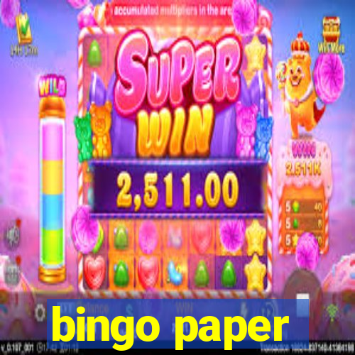 bingo paper