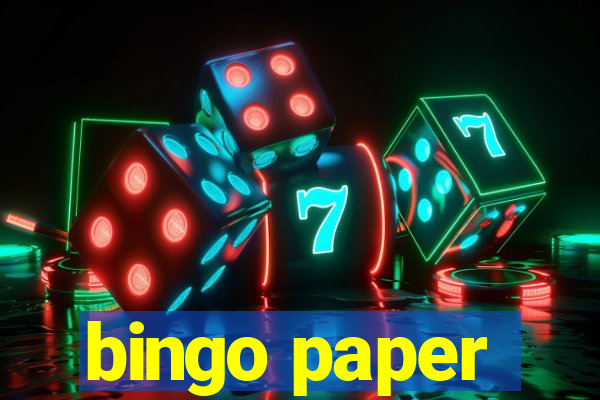 bingo paper