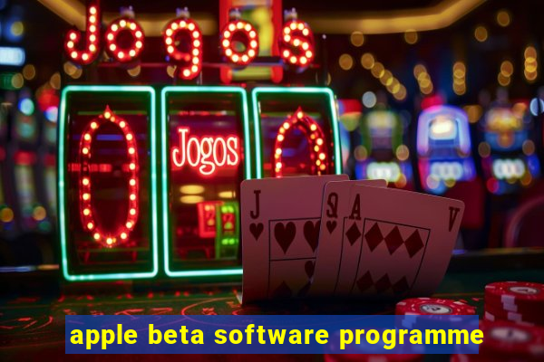 apple beta software programme