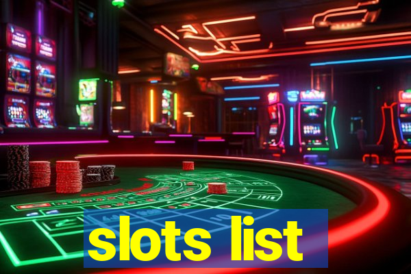 slots list