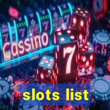 slots list